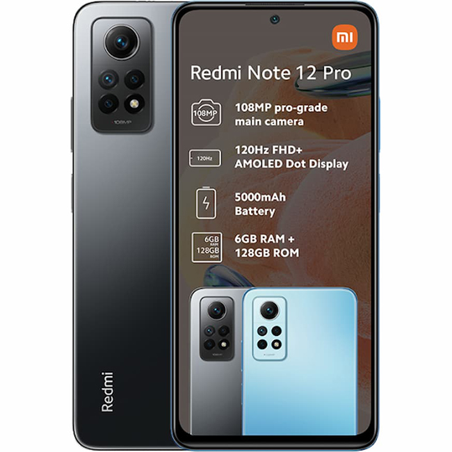 گوشی موبایل شیائومی مدل Redmi Note 12 Pro 4G دو سیم کارت ظرفیت 256 گیگابایت و رم 8 گیگابایت - گلوبال